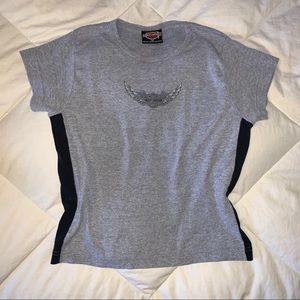 2001 Harley Davidson Cropped Women’s Tee